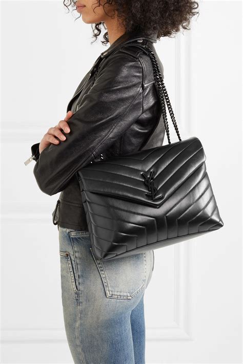 ysl black bag quilted|yves saint laurent quilted bag.